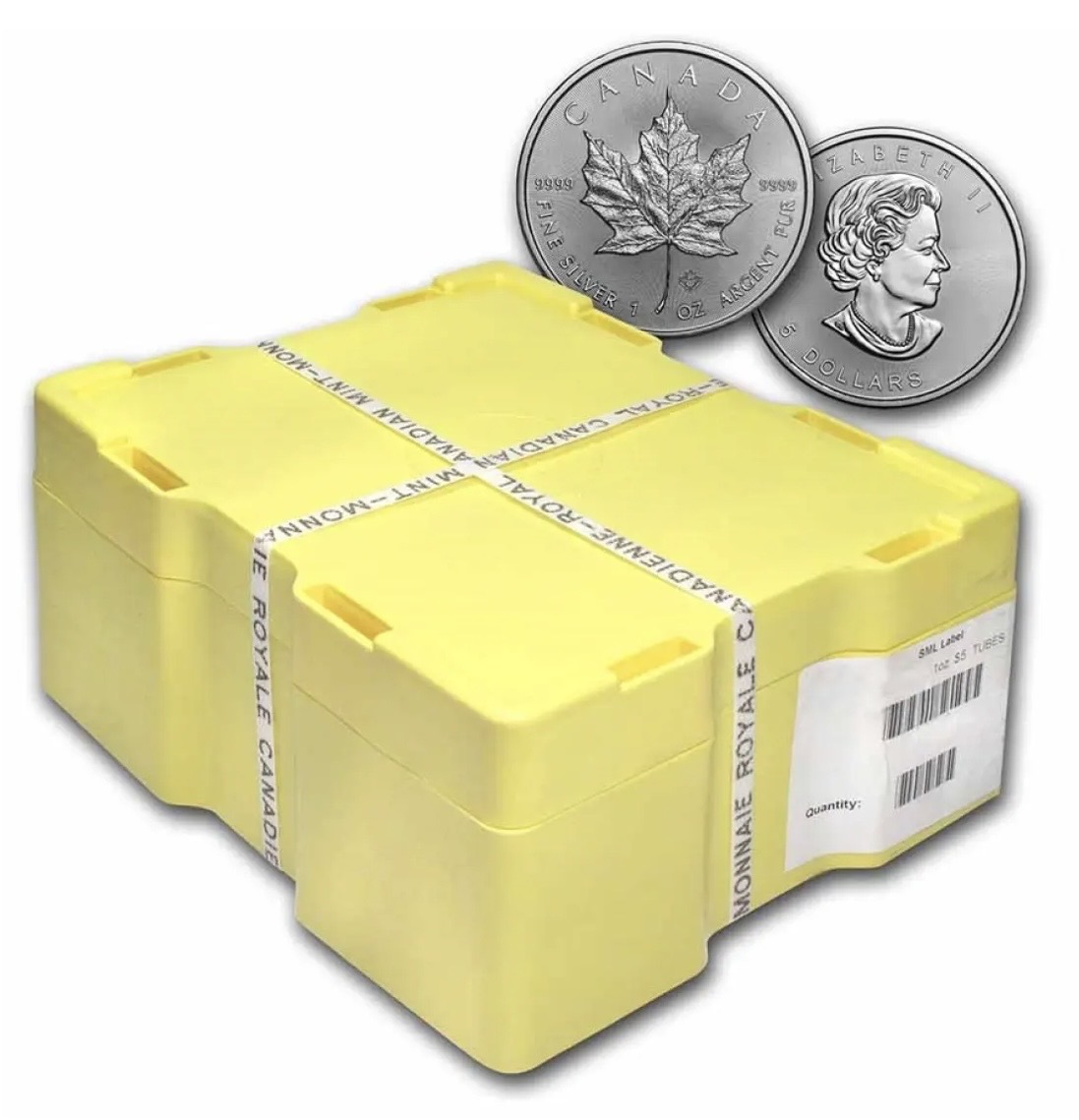 Monsterbox zilveren 1 troy ounce munten 500 stuks 