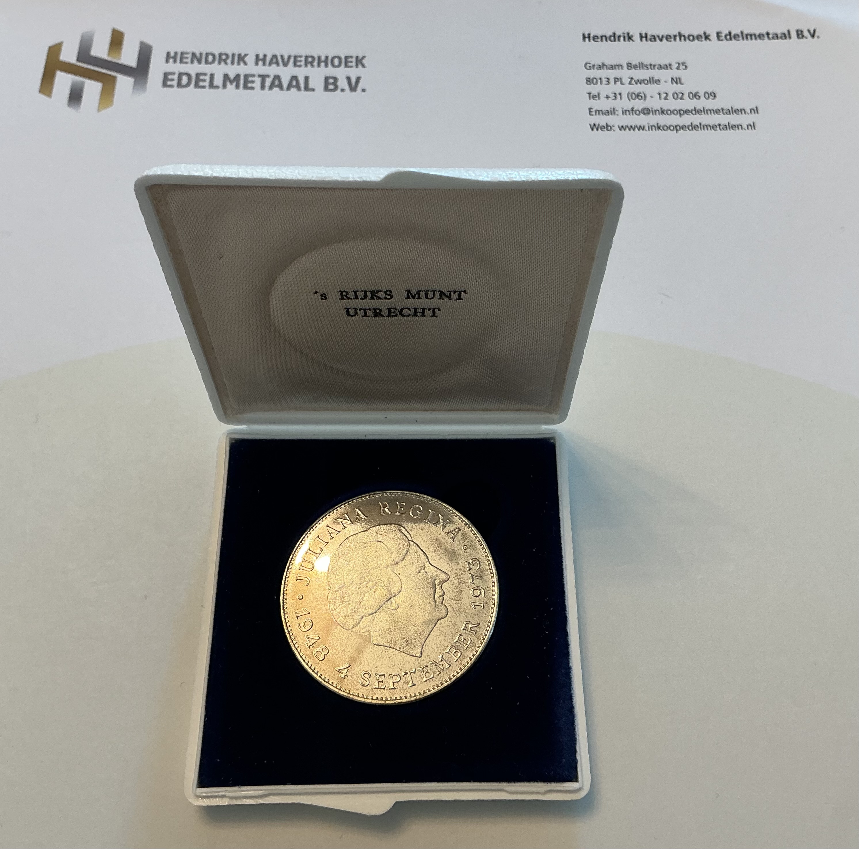 Juliana 10 Guldenmunt Zilver 1973