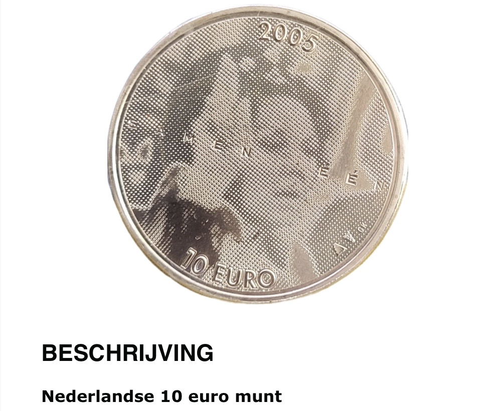 Zilveren 10 Euro Munt 2005
