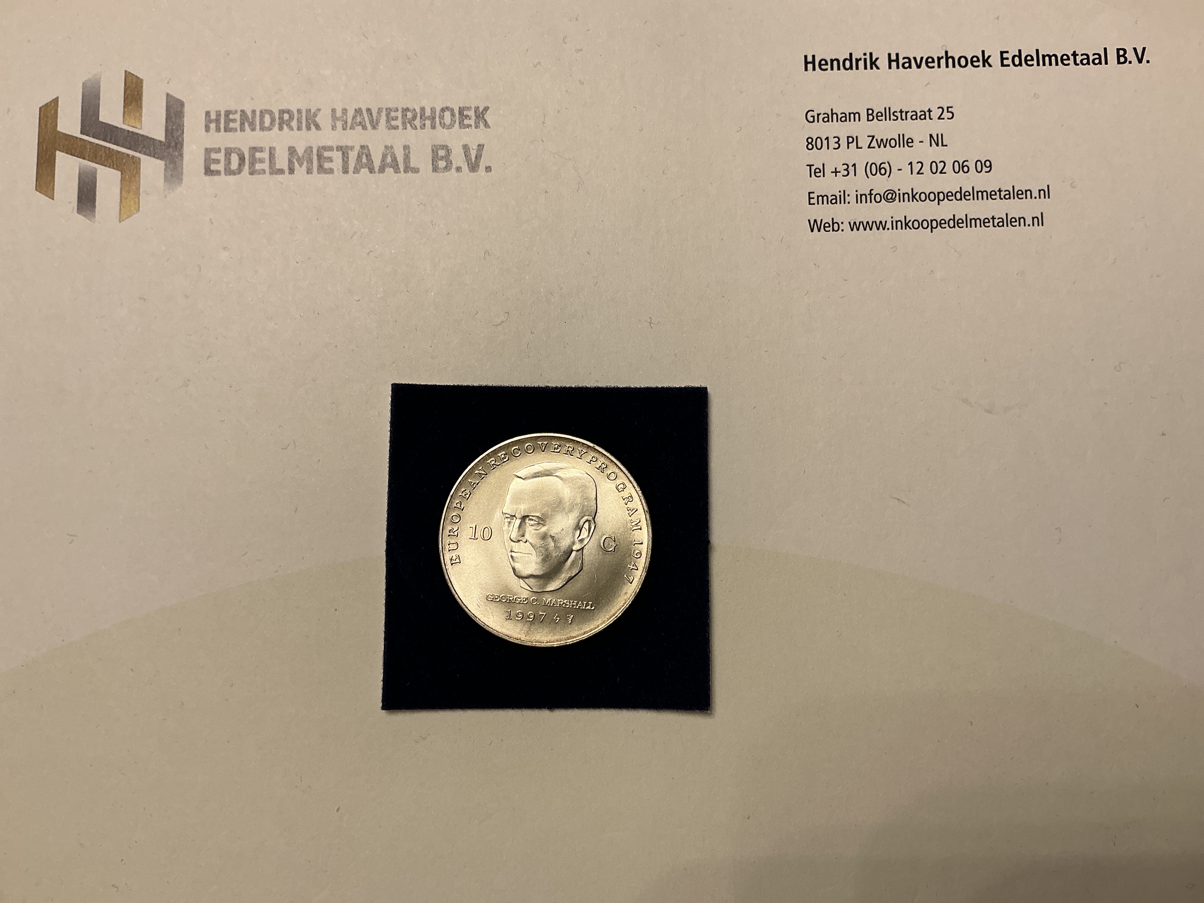 10 Gulden Munt 1997 George c. Marshall